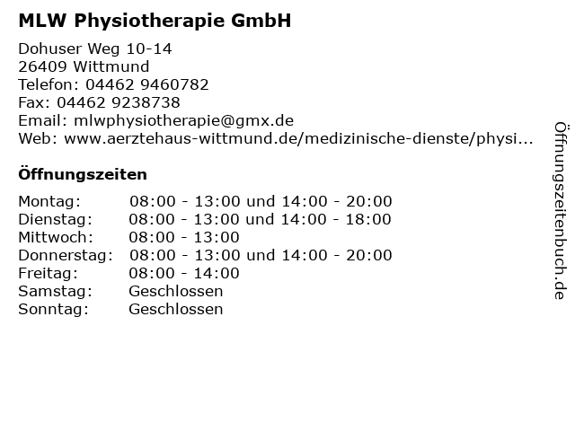 Impressum Gesundheitszentrum Wittmund Impressum Gesundheitszentrum Wittmund